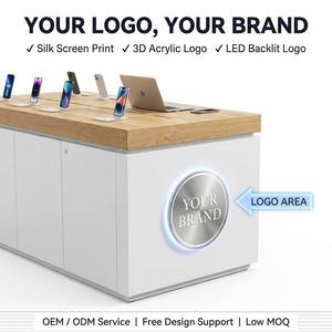 Exhibidor de Teléfonos Móviles con Logotipo Personalizado: Mostrador Profesional para Tiendas con Amplios Cajones de Almacenamiento - Product Image 4