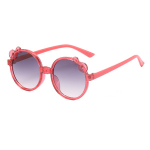 2023 Children Round Transparent <strong>Frame</strong> Sunglass <strong>Baby</strong> Girl Retro UV400 Cute Sunglasses for Kids - Product Image 2