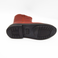 Sepatu Chukka Kulit Sapi Coklat Berkualitas Tinggi Anti Air Pria dengan Sol Goodyear, Anti Selip, Tinggi Mata Kaki, Model Western dengan Sol Karet Platform