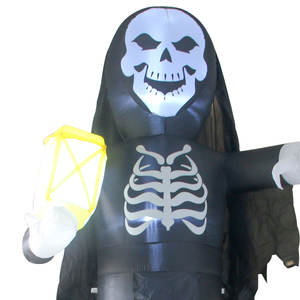 Fantasma Gigante Inflable de Halloween de 7.8 pies con Luces LED, Decoración Exterior de Gran Venta, Material Ecológico e Impermeable - Product Image 3