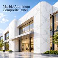 Panneau composite en aluminium marbré à veines prononcées, 3 mm, revêtement PE, plaque ACP pour revêtement décoratif de colonnes intérieures