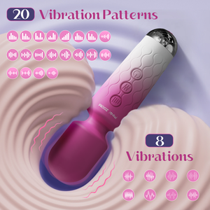 Venta caliente sexo masaje chino 20 frecuencias de modo Usb recargable vibrador cuerpo varita masajeador para mujer - Product Image 2