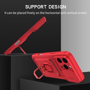 Funda para teléfono N.Green Wallet con soporte de anillo magnético para iPhone, funda protectora de silicona verde - Product Image 5