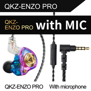Écouteurs filaires QKZ ENZO PRO de qualité supérieure, casque audio Hifi détachable 3,5 mm <span class=keywords><strong>avec</strong></span> micro et basses pour <span class=keywords><strong>iPhone</strong></span>, sport et gaming - Product Image 3