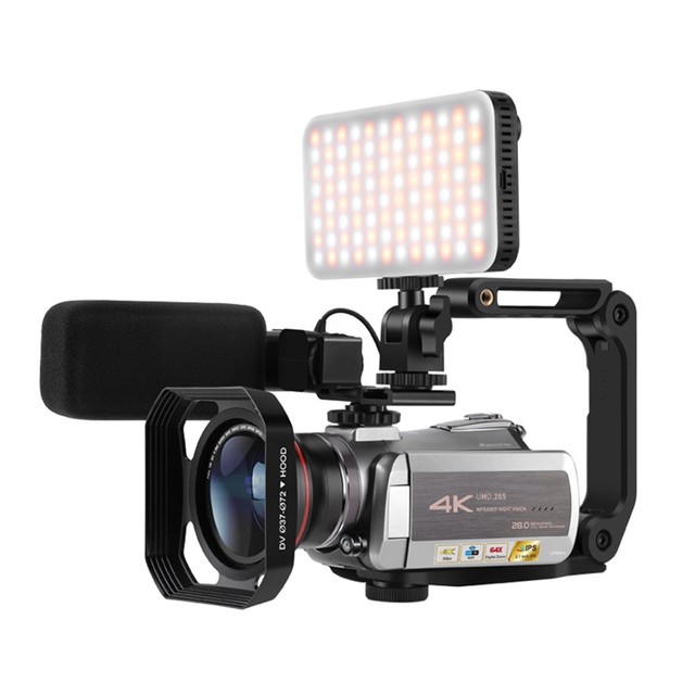 2.4G/5G WiFi Camera 4K Camcorder Live Broadcast Vlog 3.1 Inch IPS Display Screen 64X Digital Zoom AZ50 with Wide Angle Len