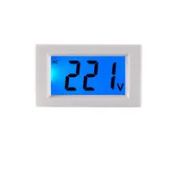 AC 80-500V LED Digital Voltmeter alat pengukur tegangan 2-kawat tampilan biru 380V 220V tes tegangan