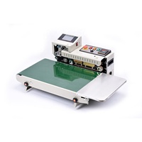 Bolsa de plástico de papel de aluminio bolsa de plástico automática sellador de banda continua horizontal con impresora de inyección de tinta