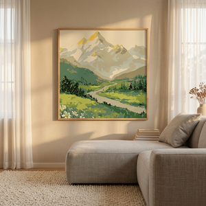 Set di Pittura a Olio Digitale con Fiori Paesaggistici e Personaggi <span class=keywords><strong>Anime</strong></span>, Fai-da-Te, Cornice Moderna Minimalista per Soggiorno - Product Image 4