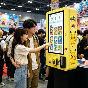 Distributeur automatique mural intelligent pour paquets de <span class=keywords><strong>cartes</strong></span> sportives individuelles ou en lots, paquets de boosters <span class=keywords><strong>Pokémon</strong></span> 600 pièces avec conception d'autocollants personnalisés gratuits - Product Image 3