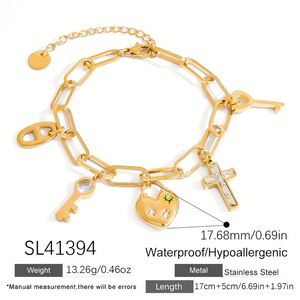 Zoryn Personalized Waterproof 18K Stainless Steel Pendant and Bracelet Set Handmade Trendy <b>Charm</b> for Anniversary Style Fashion - Product Image 6