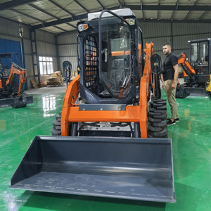 EPA Engine Skidsteer Wheel Crawler Mini <b>Track</b> Skid Steer Loader with Attachments - Product Image 2