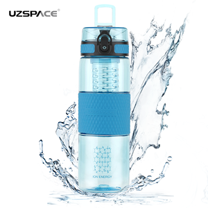 Bottiglia d'acqua a prova di perdite in plastica portatile trasparente personalizzata all'ingrosso nuova bottiglia d'acqua in plastica quadrata con <span class=keywords><strong>Lope</strong></span> - Product Image 4
