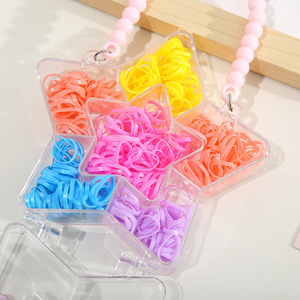 Élastiques à <span class=keywords><strong>cheveux</strong></span> jetables pour enfants, petits, colorés, haute élasticité, design macaron, adaptés aux bébés, n'abîment pas les <span class=keywords><strong>cheveux</strong></span> - Product Image 2