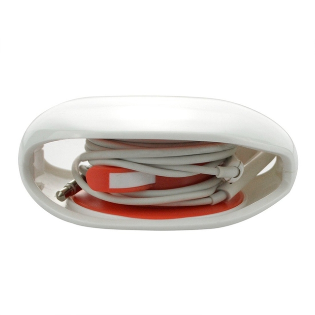 New Automatic Closing Cable Cord Wire Organizer Bobbin Winder Smart Wrap PC ABS Steel 5 Colors for Headphone Earphones