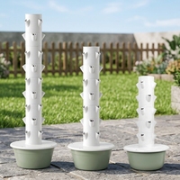 Promotion : Système hydroponique vertical commercial 30L à 12 niveaux et 48 trous pour la production de légumes
