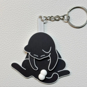 Porte-clés œuf chat imprimé en 3D original, jouet torsadable et amusant pour le soulagement du stress, en PLA, jouets anti-stress animaux imprimés en 3D - Product Image 5