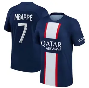 2022 2023 новые узкие сапоги домашних матчах messi Jersey мбаппе футбольного матча рубашка Топ тайское качество