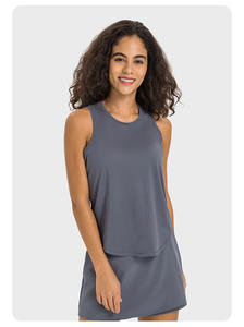 Venta al por mayor transpirable de alta calidad Fitness Out Gym Ladies Yoga chaleco Crop secado rápido camisetas sin mangas de las mujeres - Product Image 6