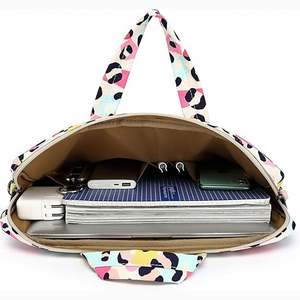 Sac à bandoulière pour ordinateur portable avec motif matelassé, multifonctionnel, housse de protection pour ordinateur portable de 15,6 pouces, échantillon gratuit - Product Image 2