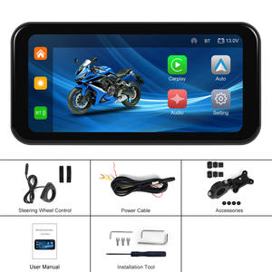 Zmecar nuevo producto 6,25 pulgadas motocicleta grabadora Carplay Android Auto <span class=keywords><strong>voz</strong></span> GPS motocicleta pantalla <span class=keywords><strong>de</strong></span> navegación inteligente - Product Image 6