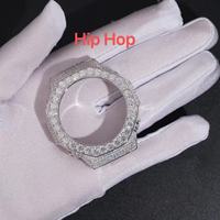 Boîtier de montre Ga2100 de haute qualité, testé au diamant, VVS, style Hip Hop, serti de pierres