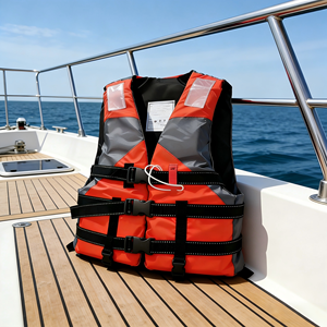 <span class=keywords><strong>Gilet</strong></span> de sauvetage professionnel pour la navigation maritime |   Veste de sécurité orange/jaune/rouge pour bateaux, yachts et activités de plage |   Logo personnalisable - Product Image 6