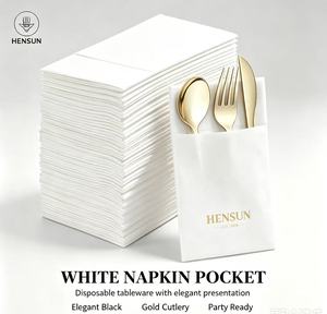 Servilletas de Papel Desechables de Pulpa de Madera Virgen, 1 Capa, Impresas y Grabadas, Sin Pelusas, Aptas para Alimentos, para Restaurantes y Uso Doméstico - Product Image 2