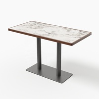 HUALIN Ensemble de mobilier de restaurant, hôtel, café en bois massif de style moderne : table à manger, chaises et banquette