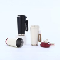 Bouteille isotherme en acier inoxydable à double paroi de 500 ml avec logo personnalisé, écologique, avec cordelette – Vente en gros
