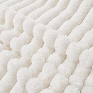 Vải nhung giả lông chồn sang trọng, thanh lịch, mềm mại hiện đại, lông xù giả thỏ, chăn ném giả lông thỏ êm ái cho sự thoải mái - Product Image 5