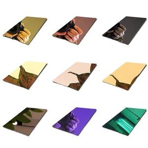 Tùy Chỉnh Lạnh Cán Nóng Thép Không Gỉ 409 <span class=keywords><strong>410</strong></span> 304 316 201 Trang Trí Tấm 8K Gương Vàng Thép Không Gỉ Tấm - Product Image 1