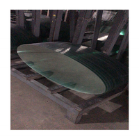 Table de salle à manger ronde en verre trempé de 10mm 12mm