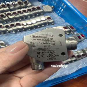 1 PC Q4XTKLAF600-Q8 เซ็นเซอร์วัดระยะด้วยเลเซอร์สำหรับเครื่องเจาะรูด้านข้าง ใช้งานได้ในสภาพดี - Product Image 5