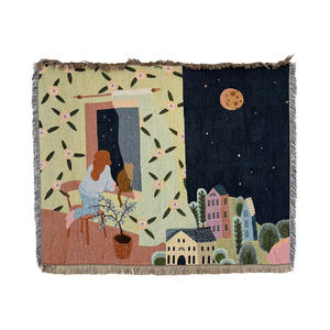 Manta de hilo estilo INS personalizada y engrosada, tapete para exteriores, manta para camping y picnic, tapiz decorativo para colgar <span class=keywords><strong>en</strong></span> <span class=keywords><strong>la</strong></span> <span class=keywords><strong>pared</strong></span> - Product Image 2