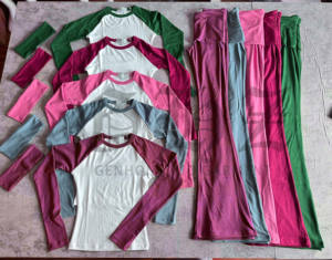 Uzun boylu kız dostu güz giyimi kadın özel pamuk sıska Raglan uzun kollu T Shirt ve kadınlar için Flare pantolon setleri üzerinde kat - Product Image 6