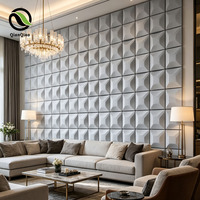 Panneaux acoustiques géométriques 3D modernes HENGJIU en PET, absorption acoustique hautement efficace, écologiques, pour le bureau, le studio, l'entrepôt, la décoration
