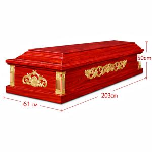 Cercueil en bois personnalisable de haute qualité à prix d'usine pour les défunts avec intérieur – Fabricants chinois de cercueils funéraires - Product Image 2