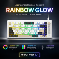 Teclado Inalámbrico de Alta Calidad OKR248 de Modo Dual para Portátil, Multifunción, Giratorio, USB 2.4G, Calculadora para Computadora