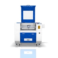 2019 akıllı 6040 craft yapımı co2 lazer makinesi ile küçük işletmeler için 60 watt 80 watt lazer güç