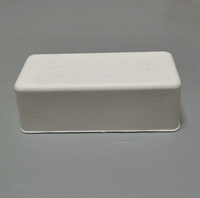 Boîte blanche pressée à froid de haute qualité, recyclable, biodégradable et respectueuse de l'environnement avec insert