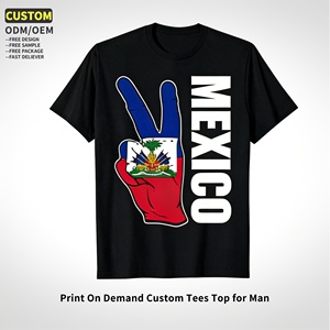 Fabricante Mayorista de Camisetas Deportivas con Estampado Personalizado de la Copa Mundial 2026 México, Camisetas Dry-<span class=keywords><strong>Fit</strong></span> con la Bandera de México - Product Image 2