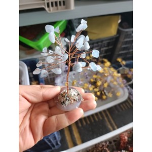 คริสตัลต้นไม้ประดับอเมทิสต์ลวดทองแดงทำด้วยมือตกแต่งบ้านเครื่องประดับฮวงจุ้ยสูง 8 ซม. กว้าง 5 ซม. - Product Image 4