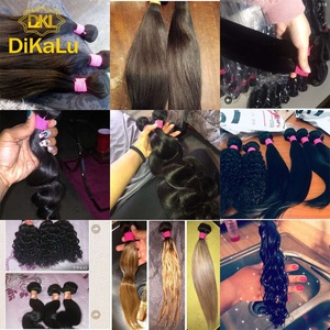 Wholesale Brazilian Remy Hair Bundles 100% Virgin Human Hair Extensions Machine Double Weft for Black Women - Product Image 6