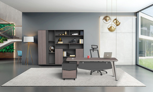 Diousnew thương mại bền hiện đại sang trọng Ergonomic điều hành bảng văn phòng Modular Máy Trạm máy tính bàn bảng với ngăn kéo - Product Image 2