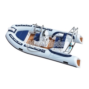 Ce 13ft thể thao dưới nước xuồng ba lá <span class=keywords><strong>Bote</strong></span> sợi thủy tinh hull <span class=keywords><strong>Inflatable</strong></span> sâu V 390 sườn trắng thuyền với ghế sang trọng đệm - Product Image 5