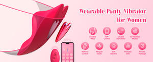 Bragas de aplicación Vibrador Estimulador de clítoris Bragas magnéticas Desgaste con vibración Control remoto Vibrador Parejas Juguetes sexuales Usable - Product Image 5