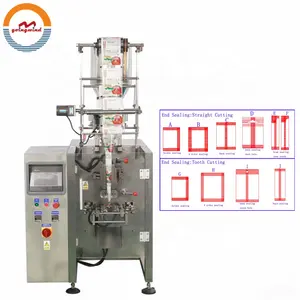 Automatic 3 4 side seal sachet packing machine auto four sides sealing form bag vertical filling packaging machinery for sale