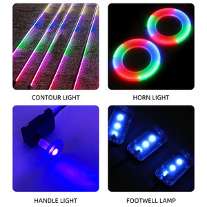 App-Steuerung Acryl streifen RGB LED Auto 22 in 1 Symphony Chasing Umgebungs licht für Autozubehör Atmosphäre Dekoration - Product Image 3