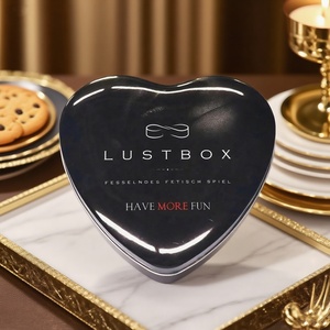 Dexin Chất lượng cao hình trái tim Kẹo/sô cô la/Cookies hộp thiếc - Product Image 1