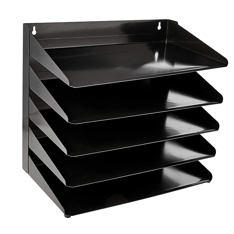 Металлические офисные лотки 5 уровней, настольный органайзер для документов